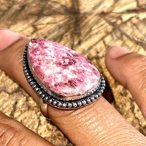 Rosaline Pink Thulite Ring Size 6